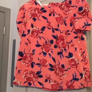 Floral peach shirt